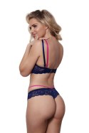 Biustonosz push up Biustonosz Push-up Model V-9351 Blue Lagoon Navy/Pink - Axami