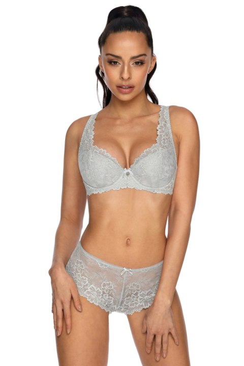 Biustonosz push up Biustonosz Usztywniany Model 053/22 Carmela Light Grey - Mat Biustonosz push up Biustonosz Usztywniany Model 053/22 Carmela Light Grey - Mat