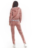 Spodnie Damskie Model A372 Pink Welur - awama