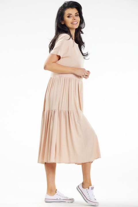 Sukienka Model A639 Beige - awama Sukienka Model A639 Beige - awama