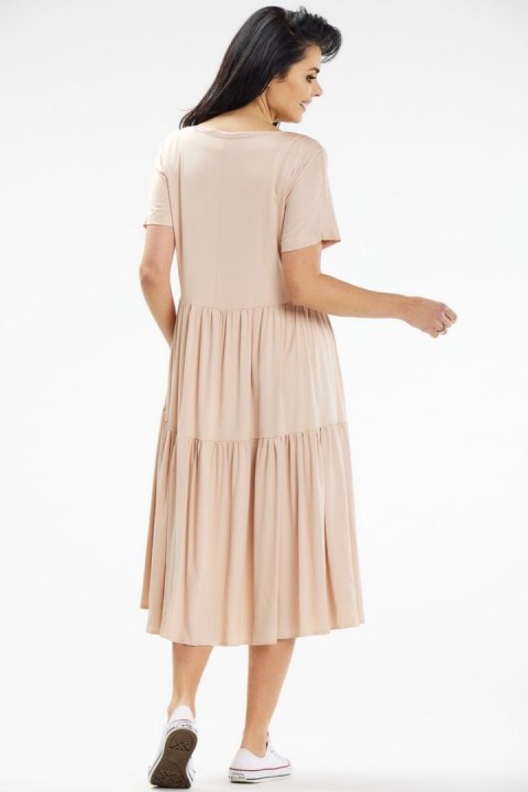 Sukienka Model A639 Beige - awama Sukienka Model A639 Beige - awama