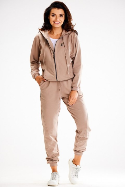 Bluza Damska Model A607 Latte - awama Bluza Damska Model A607 Latte - awama