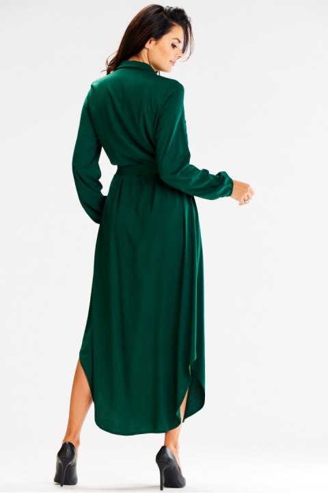 Sukienka Model A601 Bottle Green - awama Sukienka Model A601 Bottle Green - awama