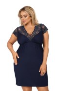 Koszulka nocna Koszula Nocna Model Tess plus Navy - Donna