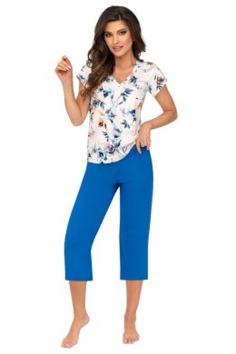 Piżama Damska Model Astrid 3/4 Cobalt - Donna