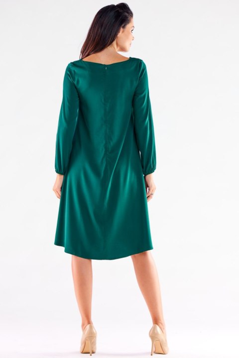 Sukienka Model A524 Bottle Green - awama Sukienka Model A524 Bottle Green - awama