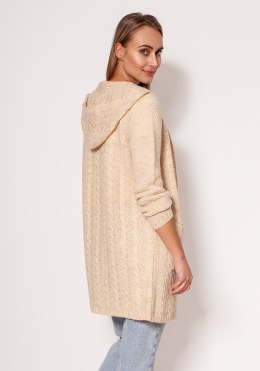 Sweter Kardigan Model PA019 Beige - MKM