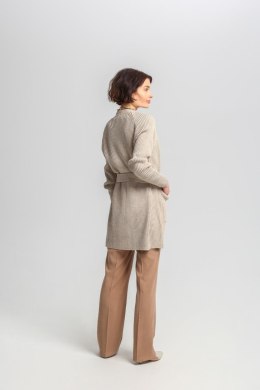 Sweter Kardigan Model SWE334 Beige - MKM