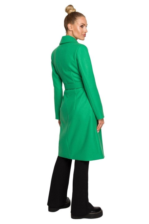 Płaszcz Model MOE708 Green - Moe Płaszcz Model MOE708 Green - Moe