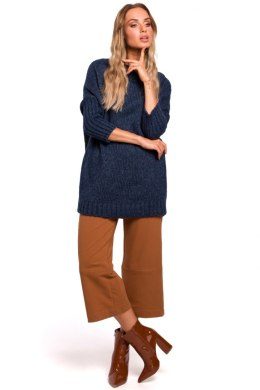 Sweter Damski Model MOE470 Navy - Moe