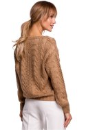 Sweter Damski Model MOE510 Beige - Moe