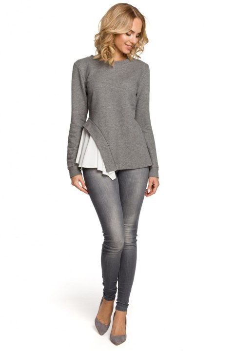 Bluzka Model MOE333 Grey - Moe Bluzka Model MOE333 Grey - Moe