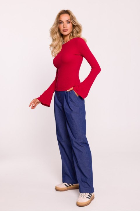 Bluzka Model MOE806 Red - Moe Bluzka Model MOE806 Red - Moe