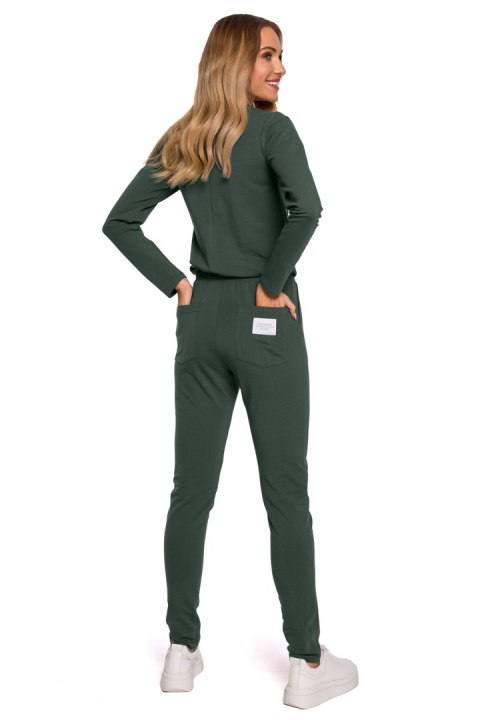 Kombinezon Damski Model MOE583 Militare Green - Moe Kombinezon Damski Model MOE583 Militare Green - Moe