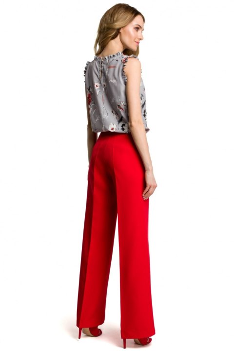 Spodnie Damskie Model MOE378 Red - Moe Spodnie Damskie Model MOE378 Red - Moe