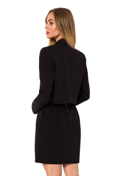 Żakiet Model MOE745 Black - Moe Żakiet Model MOE745 Black - Moe