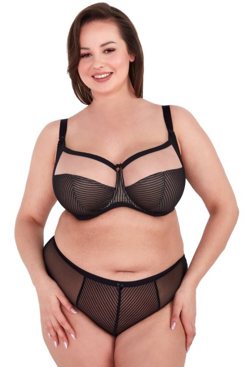 Biustonosz Soft Model 1212M Clara Maxi Black/Beige - Gaia Biustonosz Soft Model 1212M Clara Maxi Black/Beige - Gaia