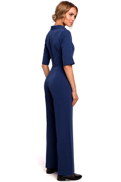 Kombinezon Damski Model MOE463 Navy - Moe Kombinezon Damski Model MOE463 Navy - Moe