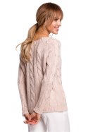 Sweter Damski Model MOE511 Powder Pink - Moe