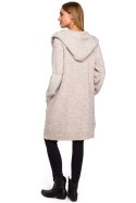 Sweter Kardigan Model MOE474 Beige - Moe