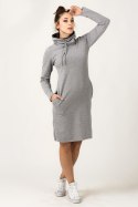 Sukienka Model Kaja 10 Light Grey/Dark Grey - Tessita