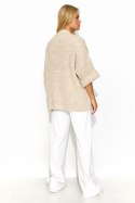 Sweter Kardigan Model S145 Beige Melange - Makadamia