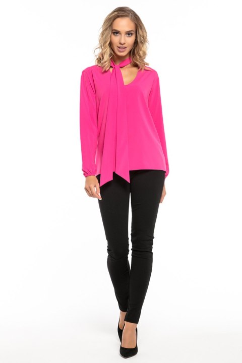Bluzka Model T244/6 Dark Pink - Tessita Bluzka Model T244/6 Dark Pink - Tessita
