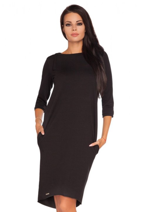 Sukienka Model Halina 1 Black - Tessita Sukienka Model Halina 1 Black - Tessita