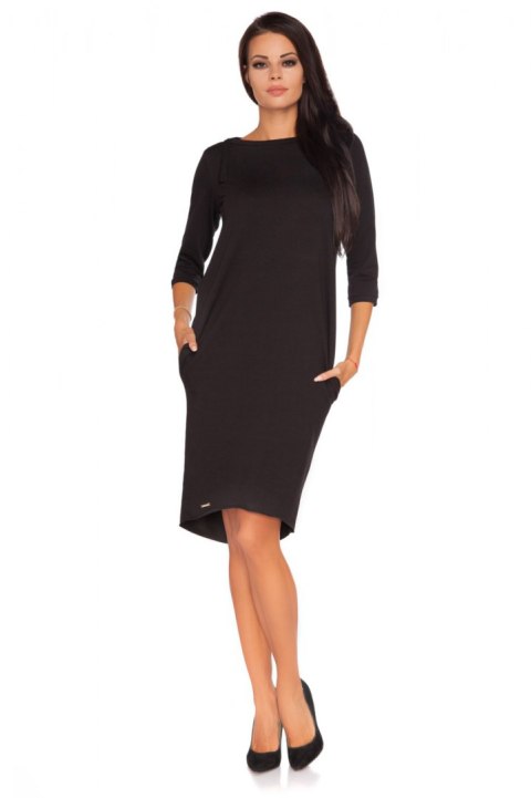 Sukienka Model Halina 1 Black - Tessita Sukienka Model Halina 1 Black - Tessita