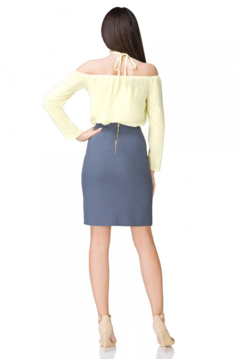 Bluzka model T199/4 Yellow - Tessita Bluzka model T199/4 Yellow - Tessita