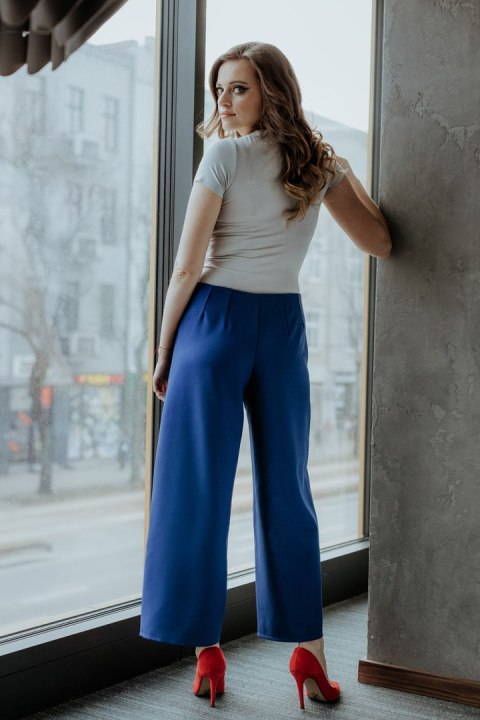 Spodnie Damskie Model T375/4 Navy - Tessita Spodnie Damskie Model T375/4 Navy - Tessita