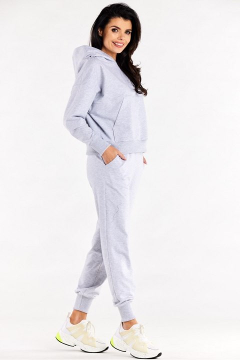 Spodnie Dresowe Model M319 Grey - Infinite You Spodnie Dresowe Model M319 Grey - Infinite You