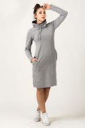 Sukienka model Kaja Light Gray/Dark Gray - Tessita