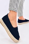 Ażurowe espadryle baleriny DAGONEI BLACK - Inello