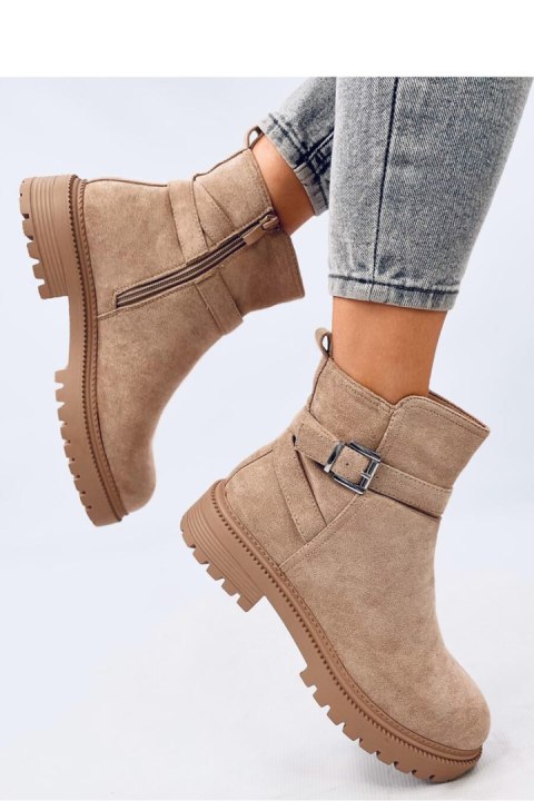 Botki sztyblety ORTIZ BEIGE - Inello Botki sztyblety ORTIZ BEIGE - Inello