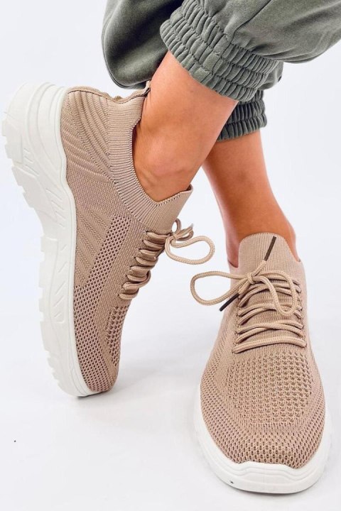 Buty sportowe skarpetkowe JAUSSA KHAKI - Inello Buty sportowe skarpetkowe JAUSSA KHAKI - Inello
