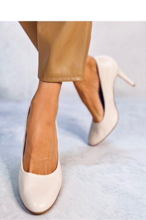 Czółenka okrągłe noski LINDY BEIGE - Inello Czółenka okrągłe noski LINDY BEIGE - Inello
