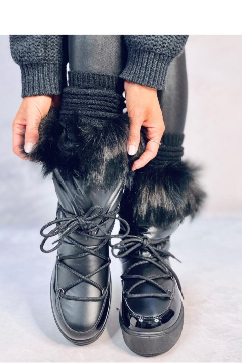 Śniegowce z futrem KENDALS BLACK - Inello Śniegowce z futrem KENDALS BLACK - Inello