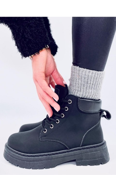 Traperki damskie timberki KELLERS BLACK - Inello Traperki damskie timberki KELLERS BLACK - Inello
