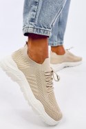 Buty sportowe skarpetkowe JAUSSA BEIGE - Inello