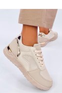 Sneakersy damskie leciutkie DOLEH BEIGE - Inello