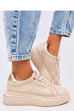 Sneakersy damskie pastelowe AKINS KHAKI - Inello