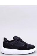 Sneakersy na wysokiej podeszwie RESTANTE BLACK - Inello