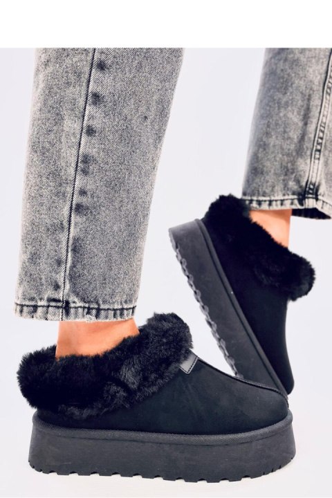 Śniegowce krótkie z futerkiem YOGI BLACK - Inello Śniegowce krótkie z futerkiem YOGI BLACK - Inello