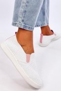 Tenisówki slip-on JOUSSE WHITE/PINK - Inello