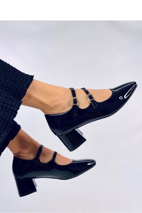 Czółenka na obcasie w stylu Mary Jane KERLEY BLACK - Inello Czółenka na obcasie w stylu Mary Jane KERLEY BLACK - Inello