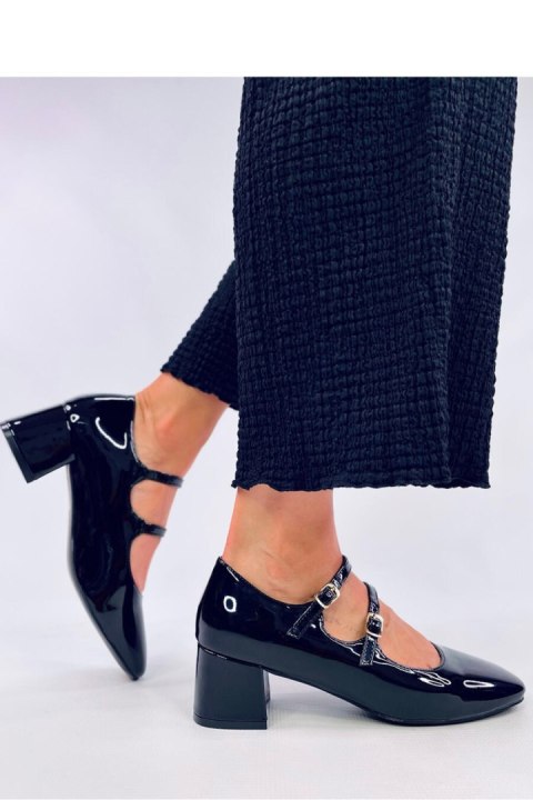 Czółenka na obcasie w stylu Mary Jane KERLEY BLACK - Inello Czółenka na obcasie w stylu Mary Jane KERLEY BLACK - Inello