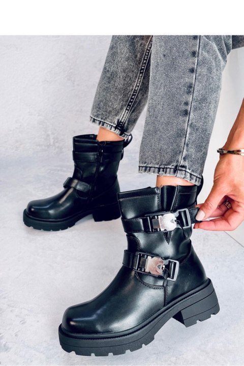 Botki militarne BEAUS BLACK - Inello Botki militarne BEAUS BLACK - Inello