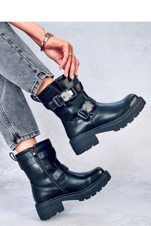 Botki militarne BEAUS BLACK - Inello Botki militarne BEAUS BLACK - Inello