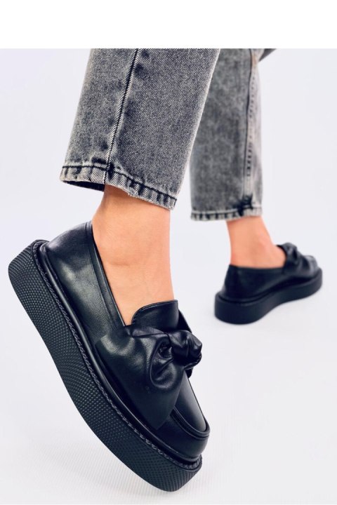 Mokasyny z kokardą STARK BLACK - Inello Mokasyny z kokardą STARK BLACK - Inello